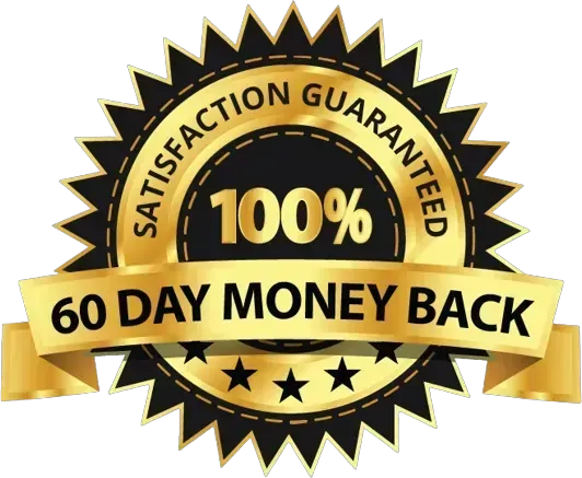 Sugar Defender 60-Day Money-Back Guarantee badge highlighting risk-free purchase