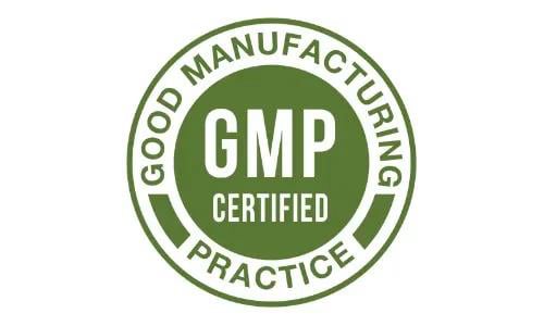 Sugar Defender GMP certified logo highlighting product quality and manufacturing safety